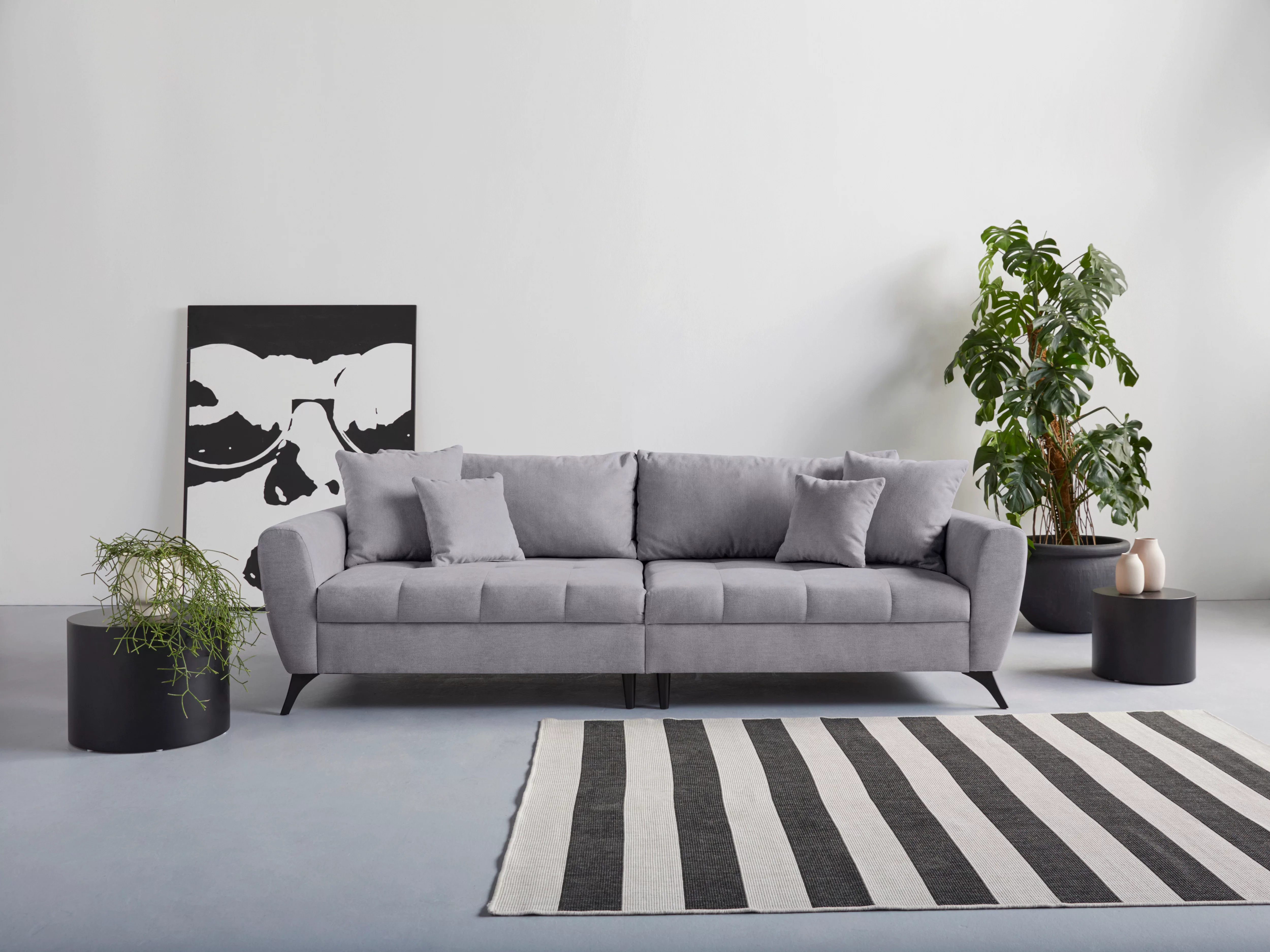 INOSIGN Big-Sofa "Lörby", auch mit Aqua clean-Bezug, feine Steppung im Sitz günstig online kaufen