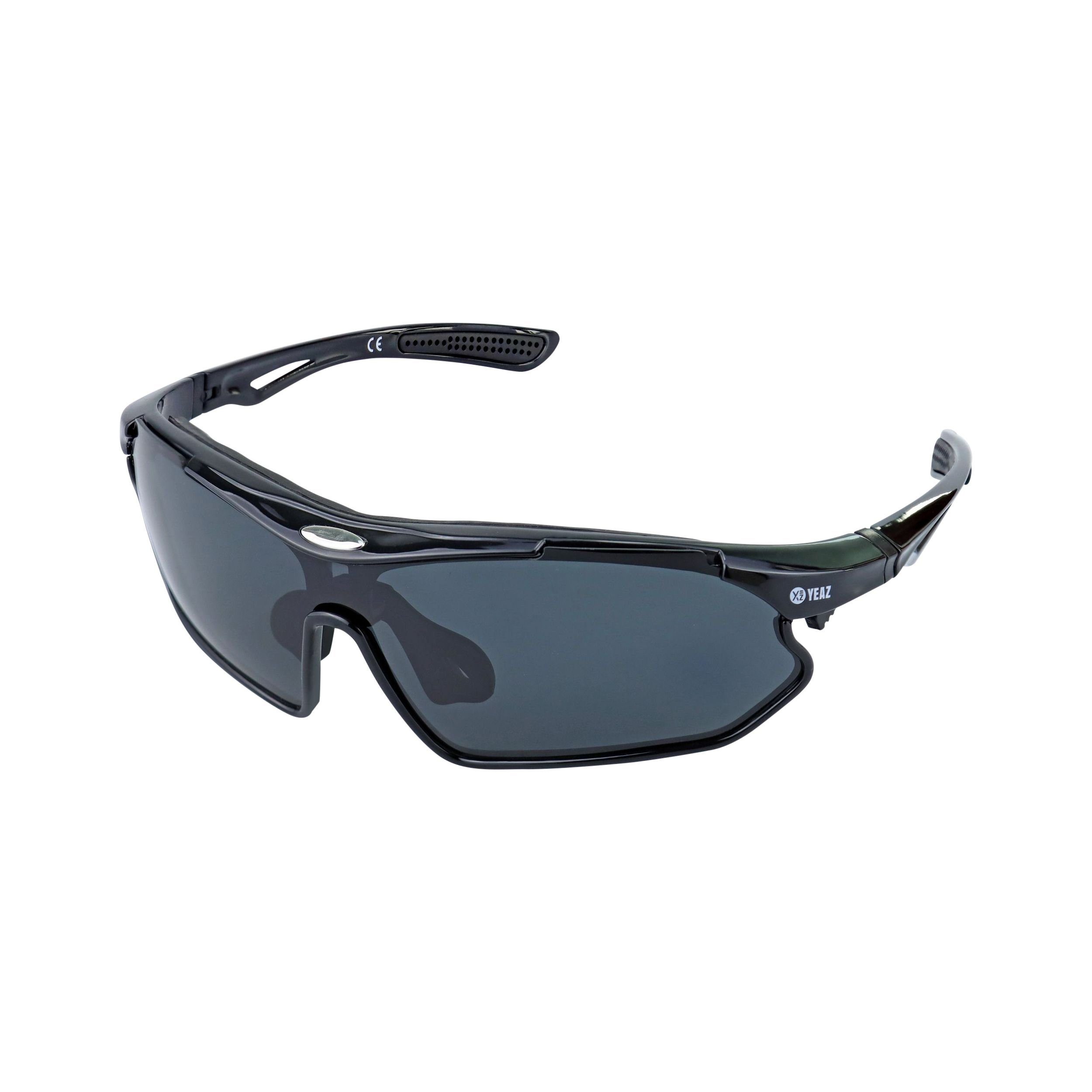 YEAZ Sportbrille SUNRAY Sport-Sonnenbrille schwarz/polarisiert, Sport-Sonne günstig online kaufen