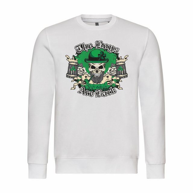 deinshirt Rundhalspullover Herren Pullover The Boys are back Mit Print Moti günstig online kaufen