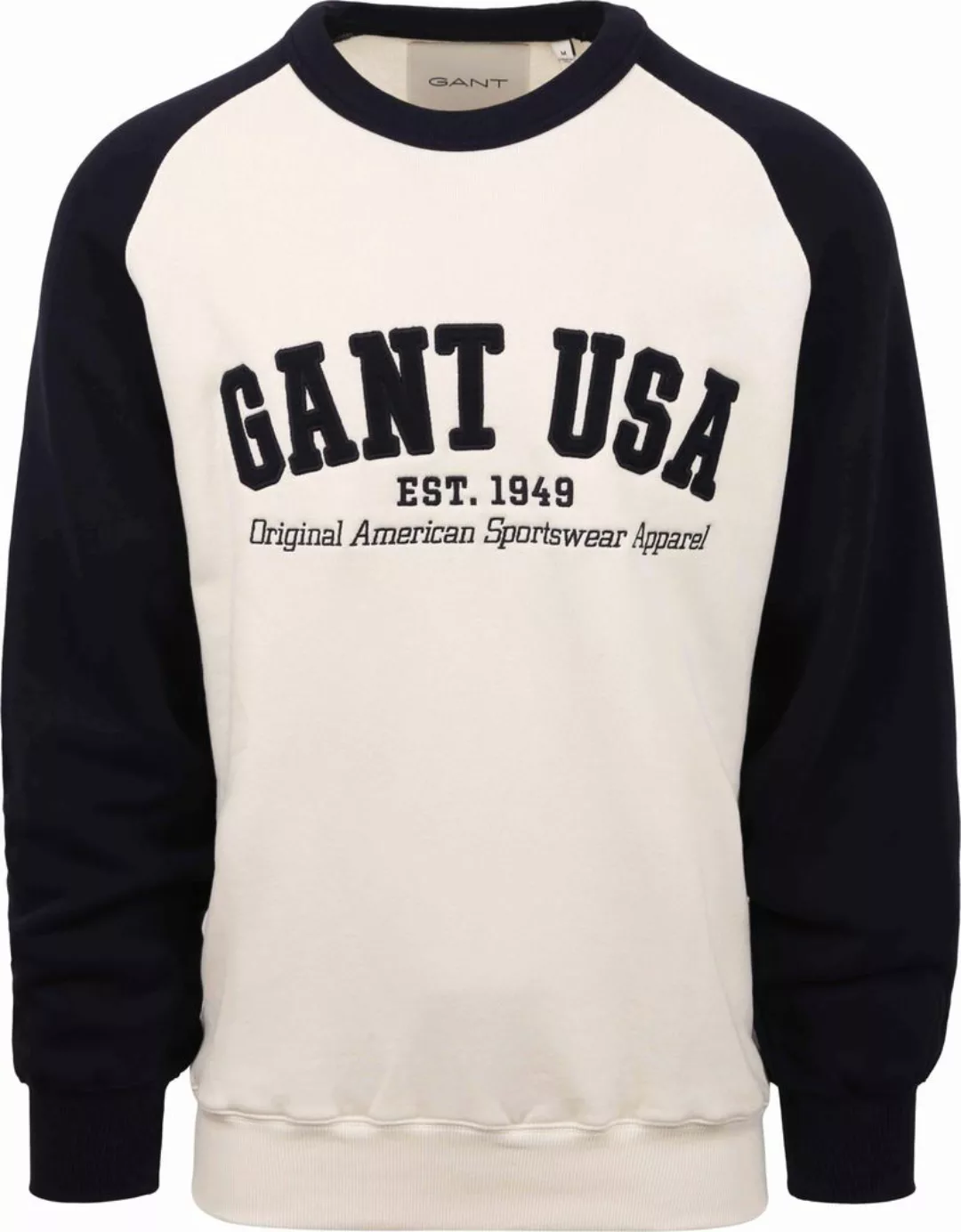 Gant USA Pullover Off-white - Größe M günstig online kaufen