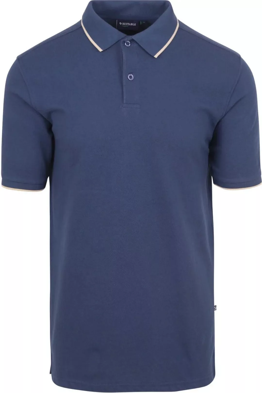 Suitable Respect Poloshirt Tip Ferry Denim Blau - Größe 3XL günstig online kaufen
