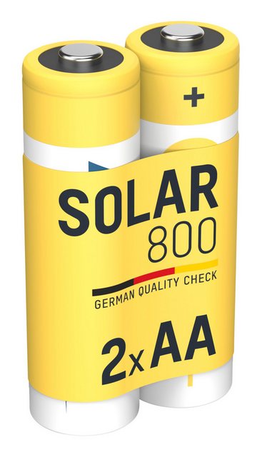 ANSMANN AG Solar Akku AA, 2 Stück, 800 mAh 1,2V NiMh Akku 800 mAh (1.2 V) günstig online kaufen