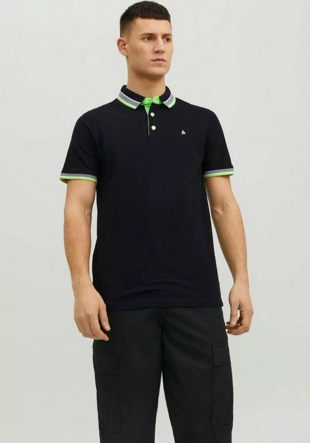 Jack & Jones Poloshirt JJEPAULOS POLO SS NOOS mit Logo Stickerei günstig online kaufen