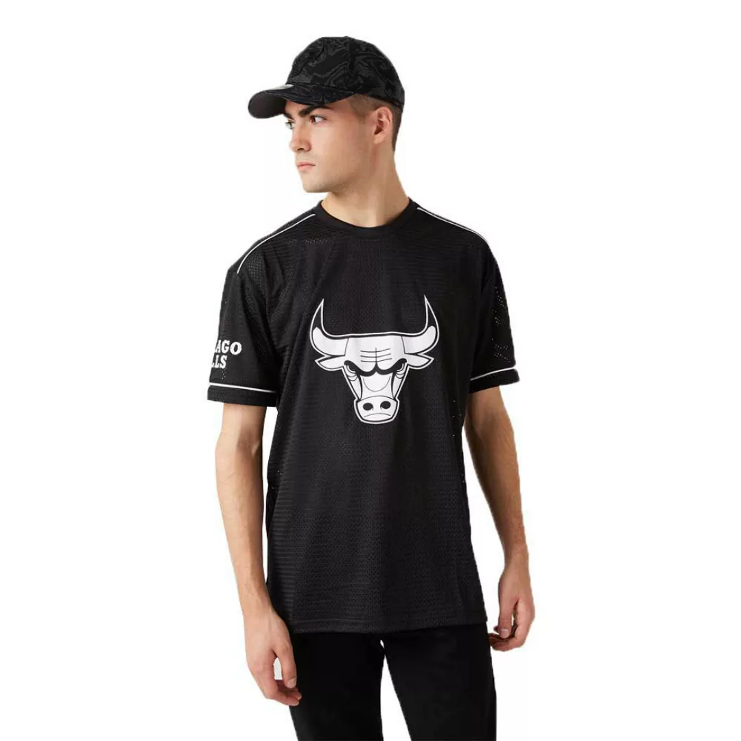 New Era Nba Team Logo Oversized Chicago Bulls Kurzärmeliges T-shirt M Black günstig online kaufen