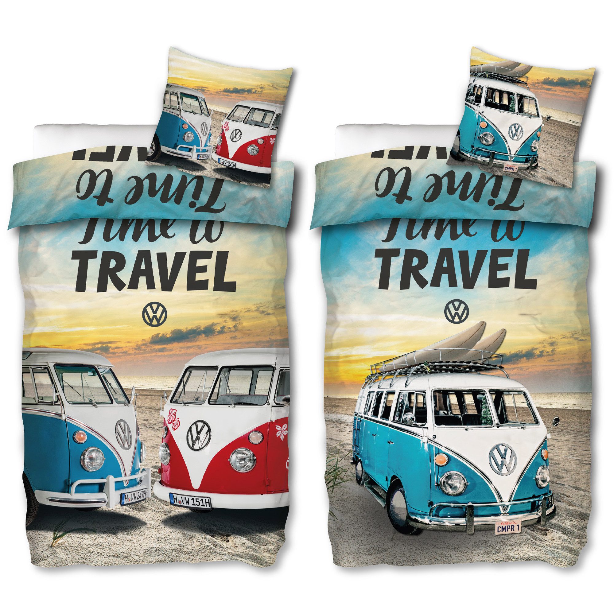 BERONAGE Wendebettwäsche VW Volkswagen Bulli Time günstig online kaufen