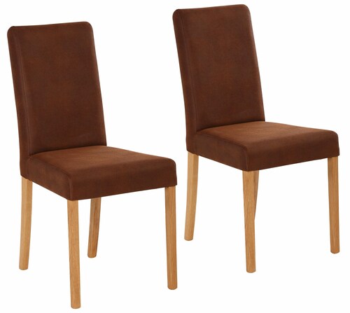 Home affaire 4-Fußstuhl "Bologna", (Set), 6 St., Luxus-Microfaser, Gestell günstig online kaufen