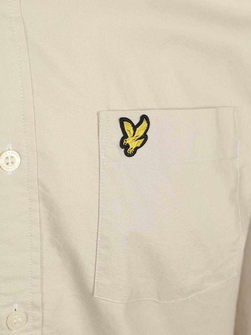 Lyle & Scott Shirt Plain Oxford Ecru - Größe L günstig online kaufen