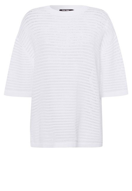 MARC AUREL Kurzarmshirt Strick white günstig online kaufen