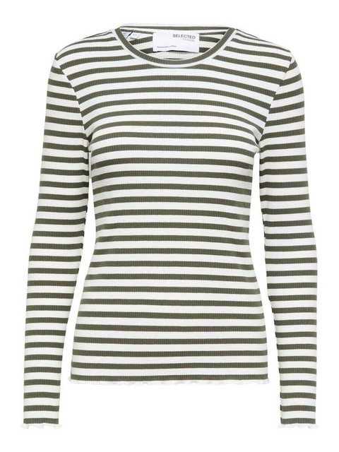 SELECTED FEMME T-Shirt Dünnes Basic Langarm Shirt SLFANNA (1-tlg) 4181 in W günstig online kaufen