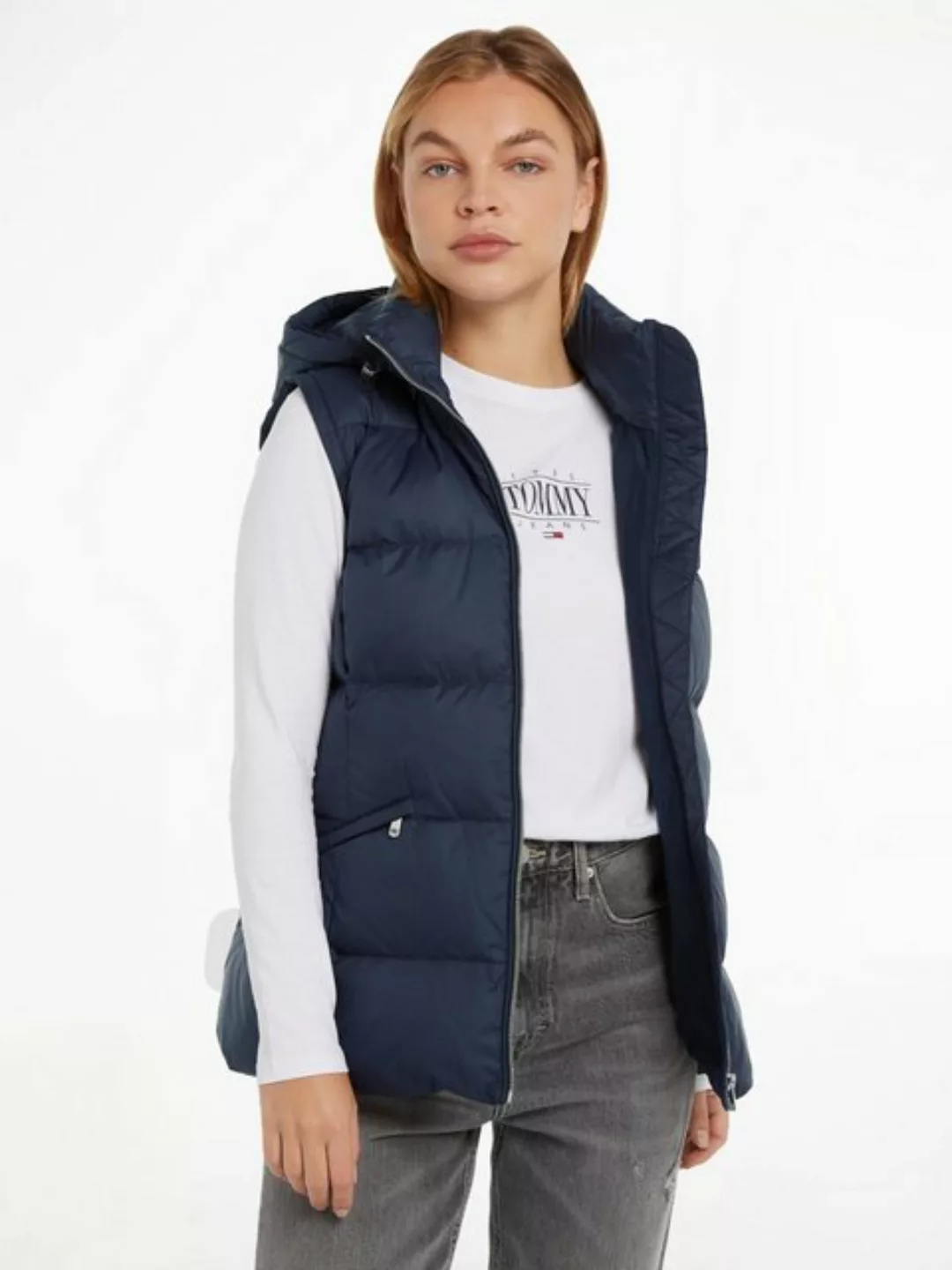 Tommy Hilfiger Steppweste FEMININE MW RECYCLED DOWN VEST mit Reißverschluss günstig online kaufen