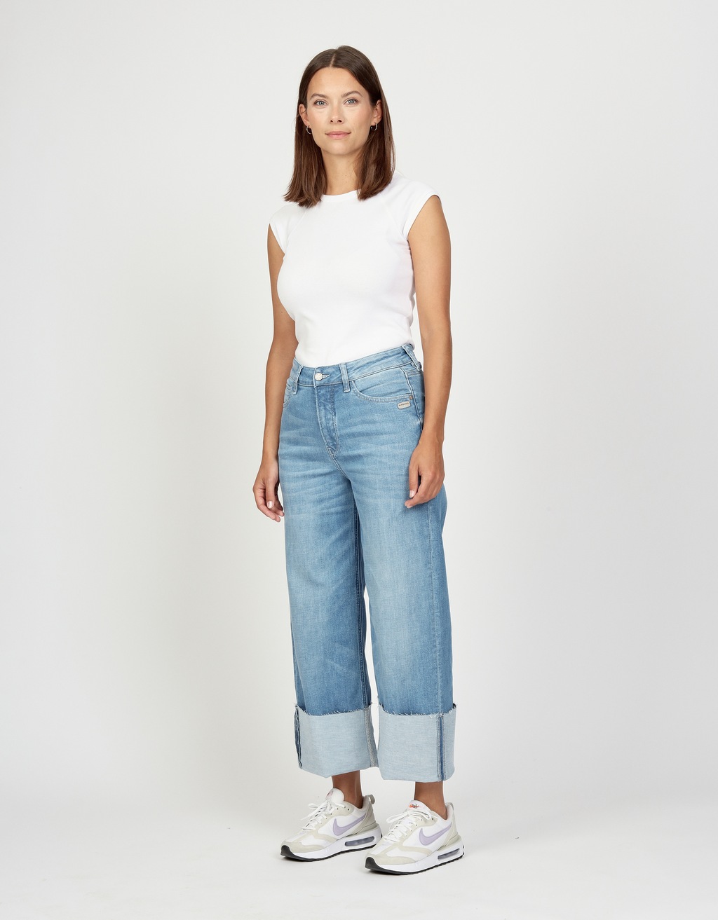 GANG Weite Jeans "GANG Jeans Wide Fit 94JETTE CULOTTE" günstig online kaufen