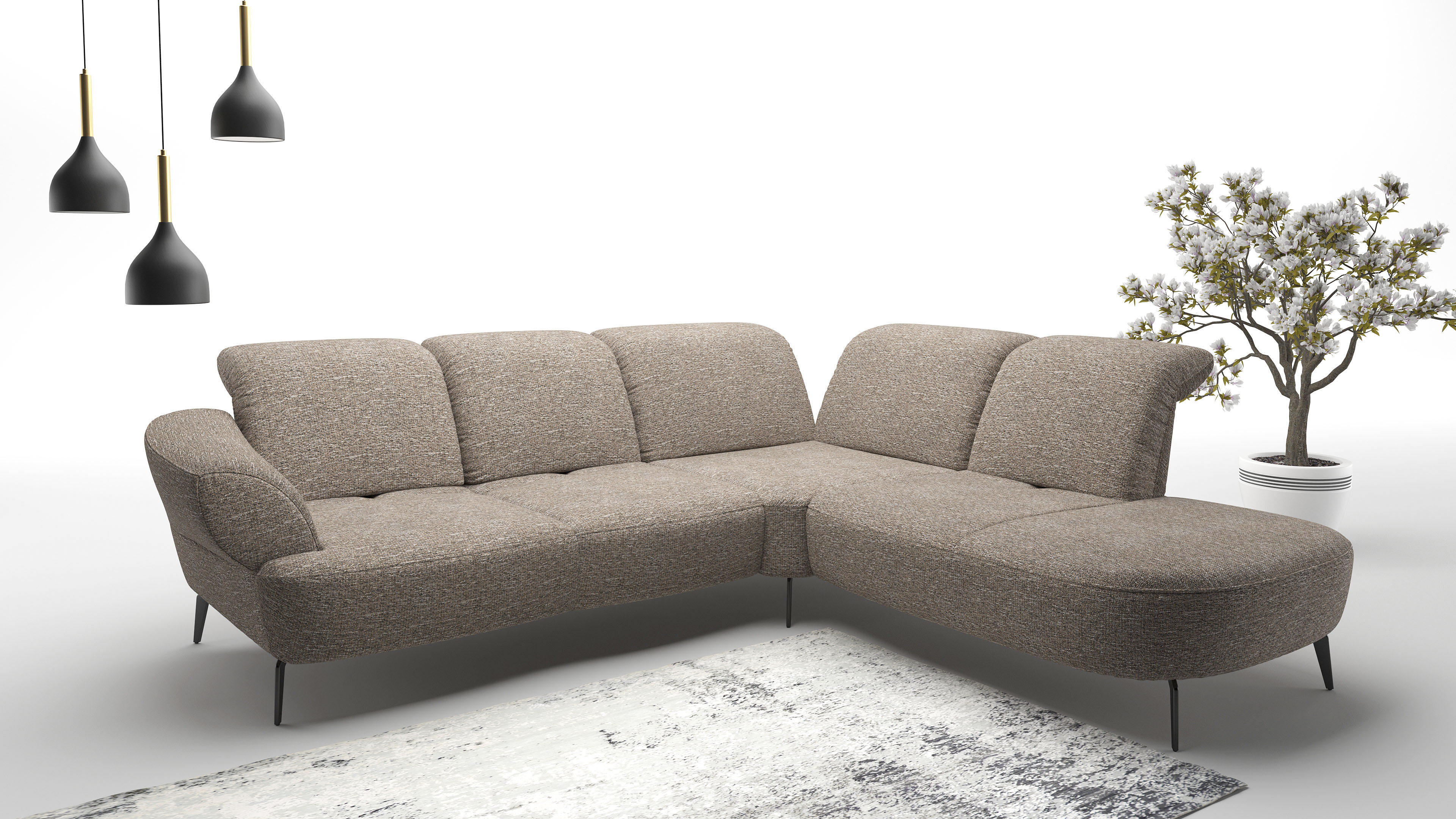 sit&more Ecksofa "Dance, L-Form, inkl. Sitztiefenverstellung", inkl. Click& günstig online kaufen
