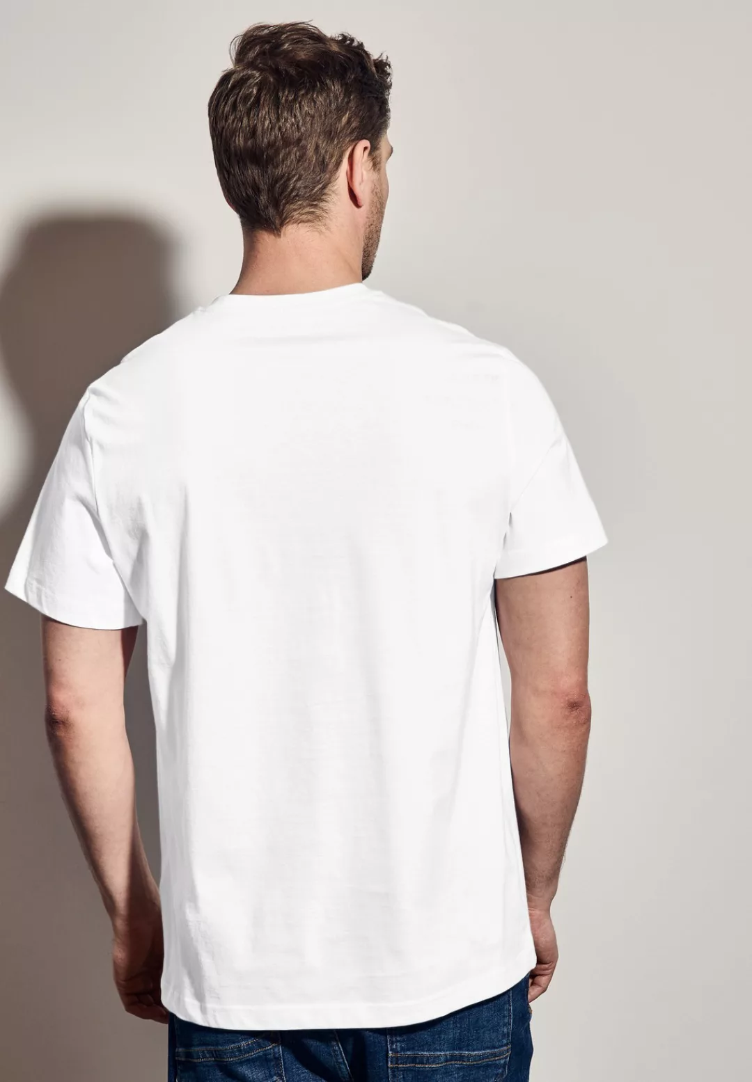 STREET ONE MEN T-Shirt, mit Wording-Print günstig online kaufen