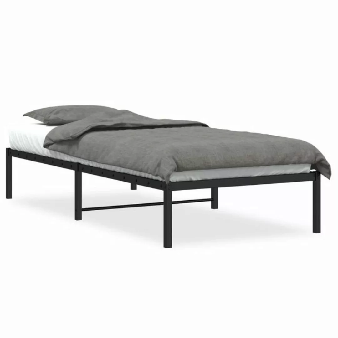 furnicato Bettgestell Metall Schwarz 90x190 cm (1-tlg) günstig online kaufen