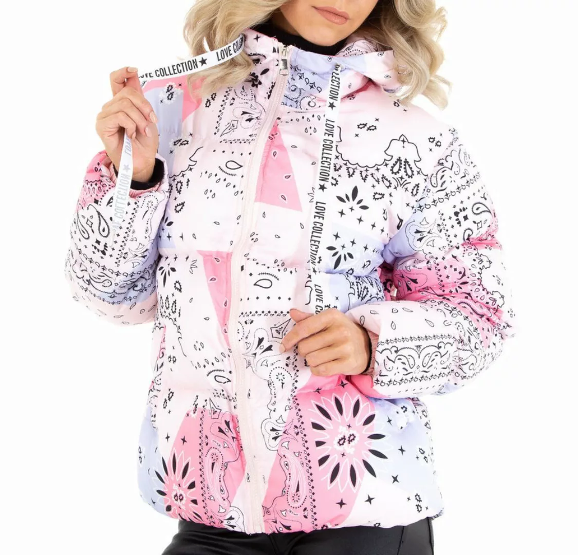 Ital-Design Steppjacke Damen Freizeit (87392310) Kapuze Gefüttert Winterjac günstig online kaufen