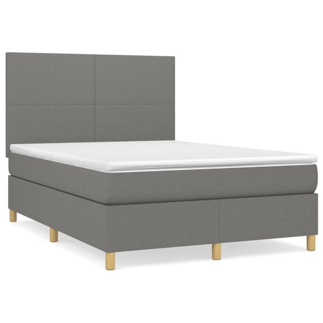 vidaXL Boxspringbett Bett Boxspringbett mit Matratze Stoff (140 x 200 cm, C günstig online kaufen