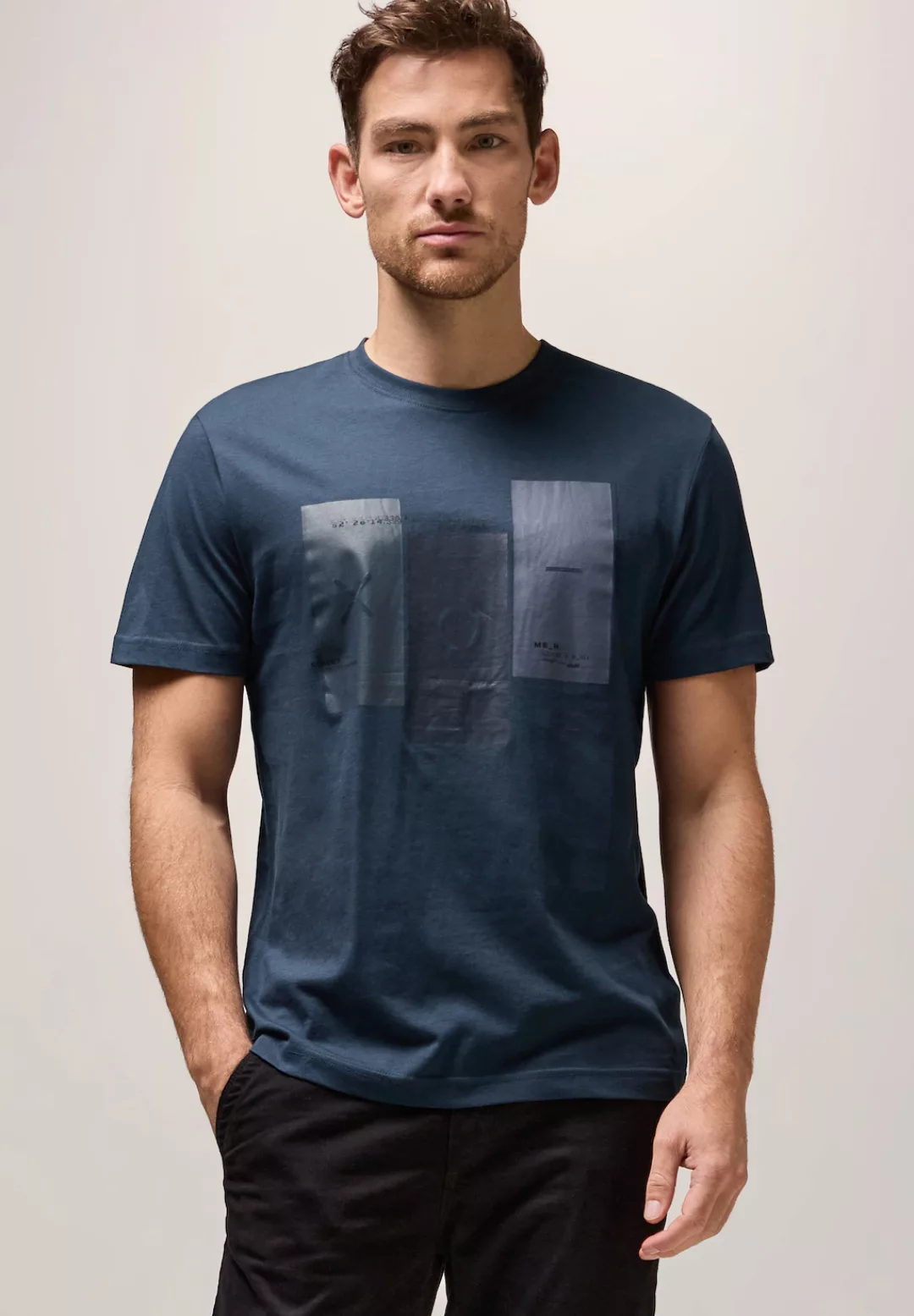 STREET ONE MEN T-Shirt, aus reiner Baumwolle günstig online kaufen