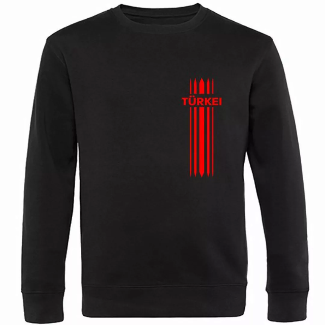 multifanshop Sweatshirt Türkei - Streifen - Pullover günstig online kaufen