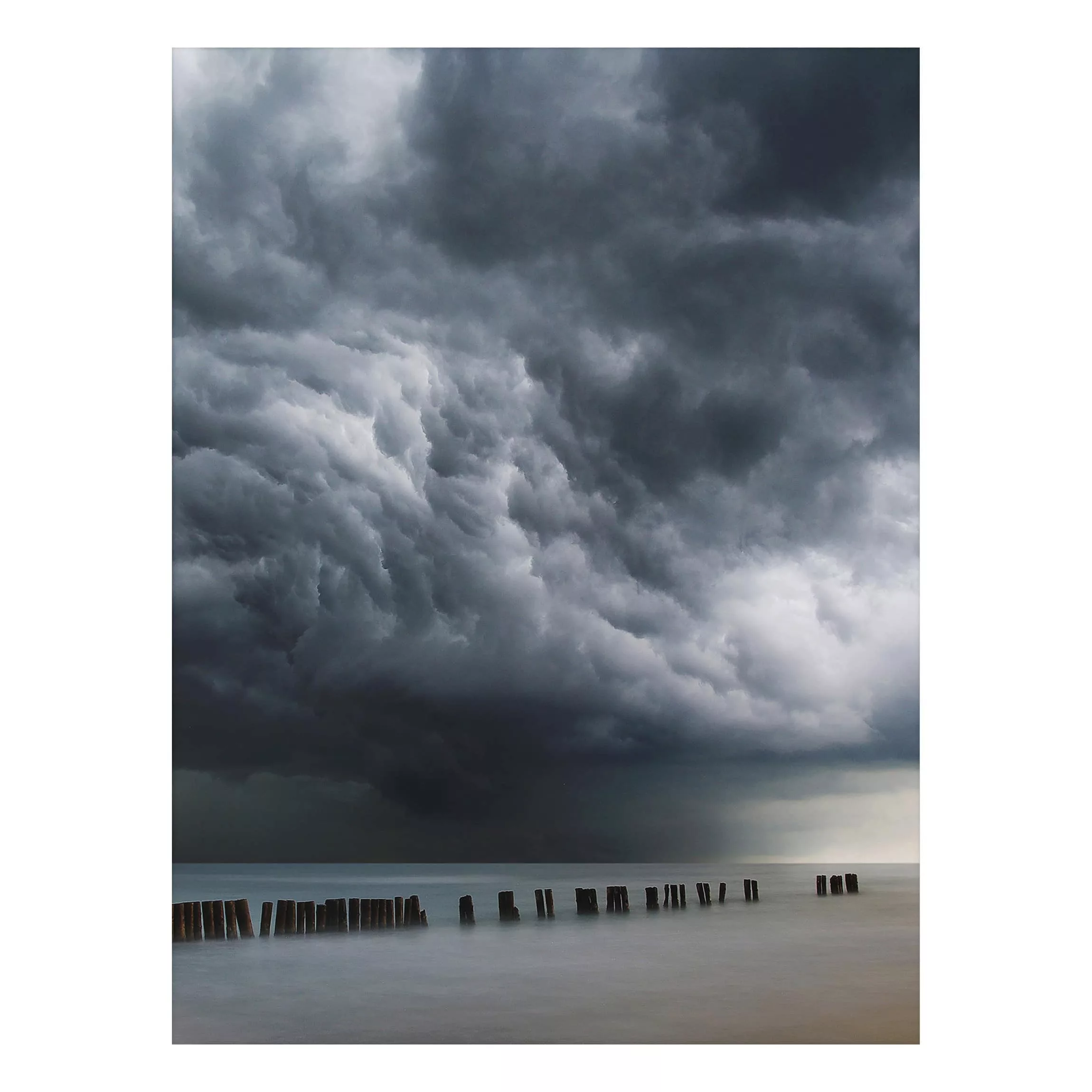 Alu-Dibond Bild Natur & Landschaft - Hochformat 3:4 Sturmwolken über der Os günstig online kaufen