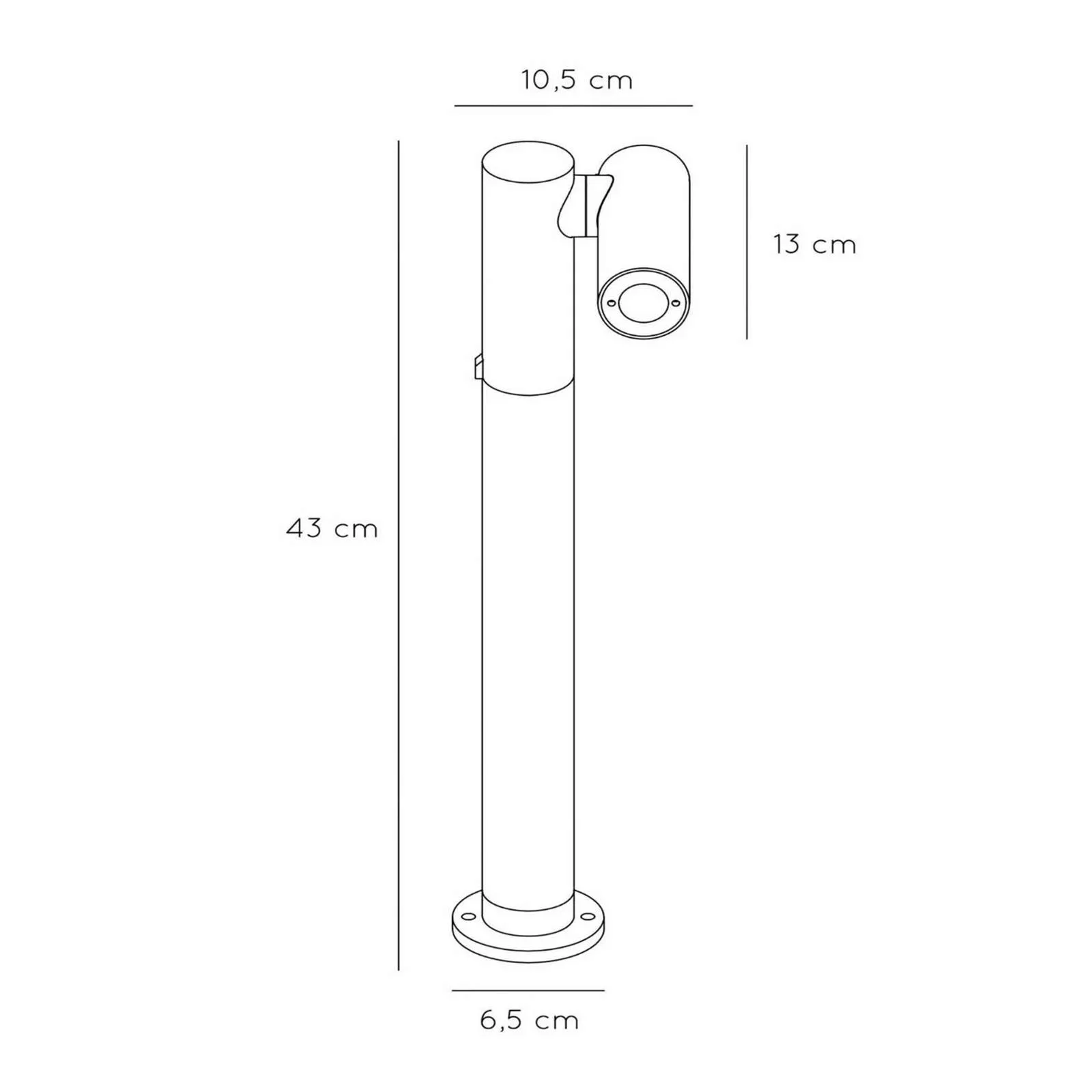 LED-Wegeleuchte Tatum, anthrazit, 43 cm, Aluminium, IP65 günstig online kaufen