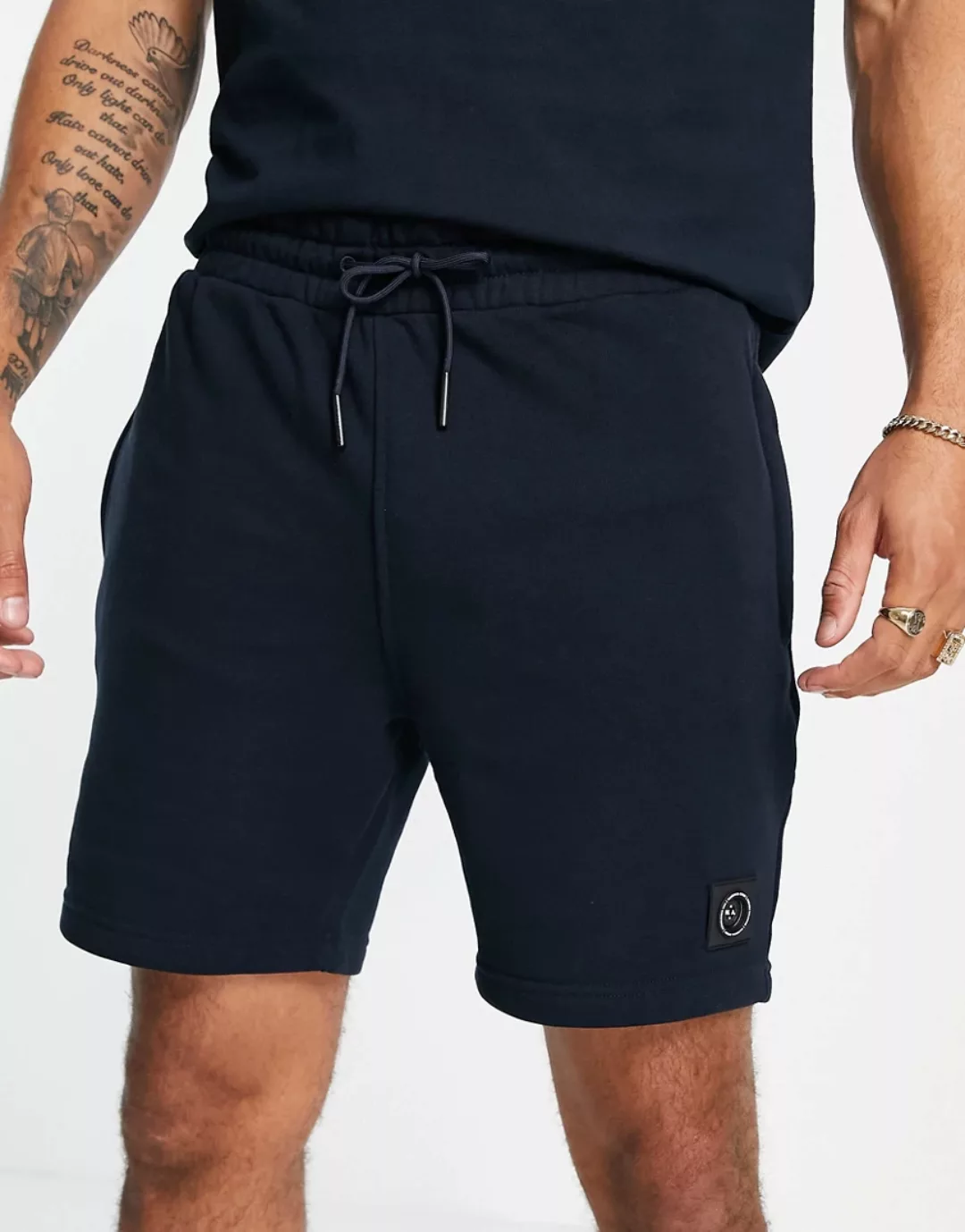 Marshall Artist – Siren – Sweat-Shorts in Marineblau günstig online kaufen