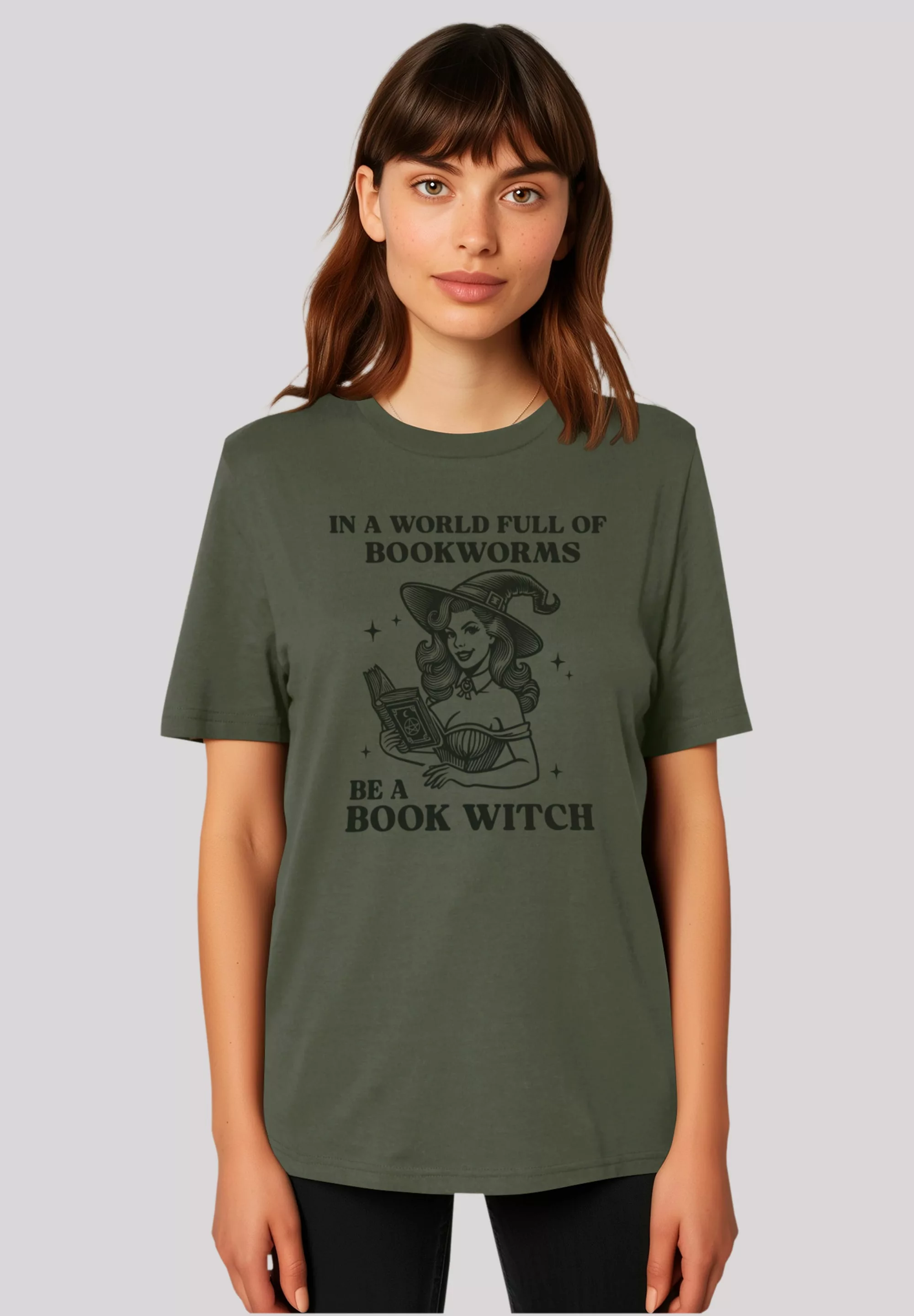 F4NT4STIC T-Shirt "Halloween Witch be a book witch", Premium Qualität, Hall günstig online kaufen