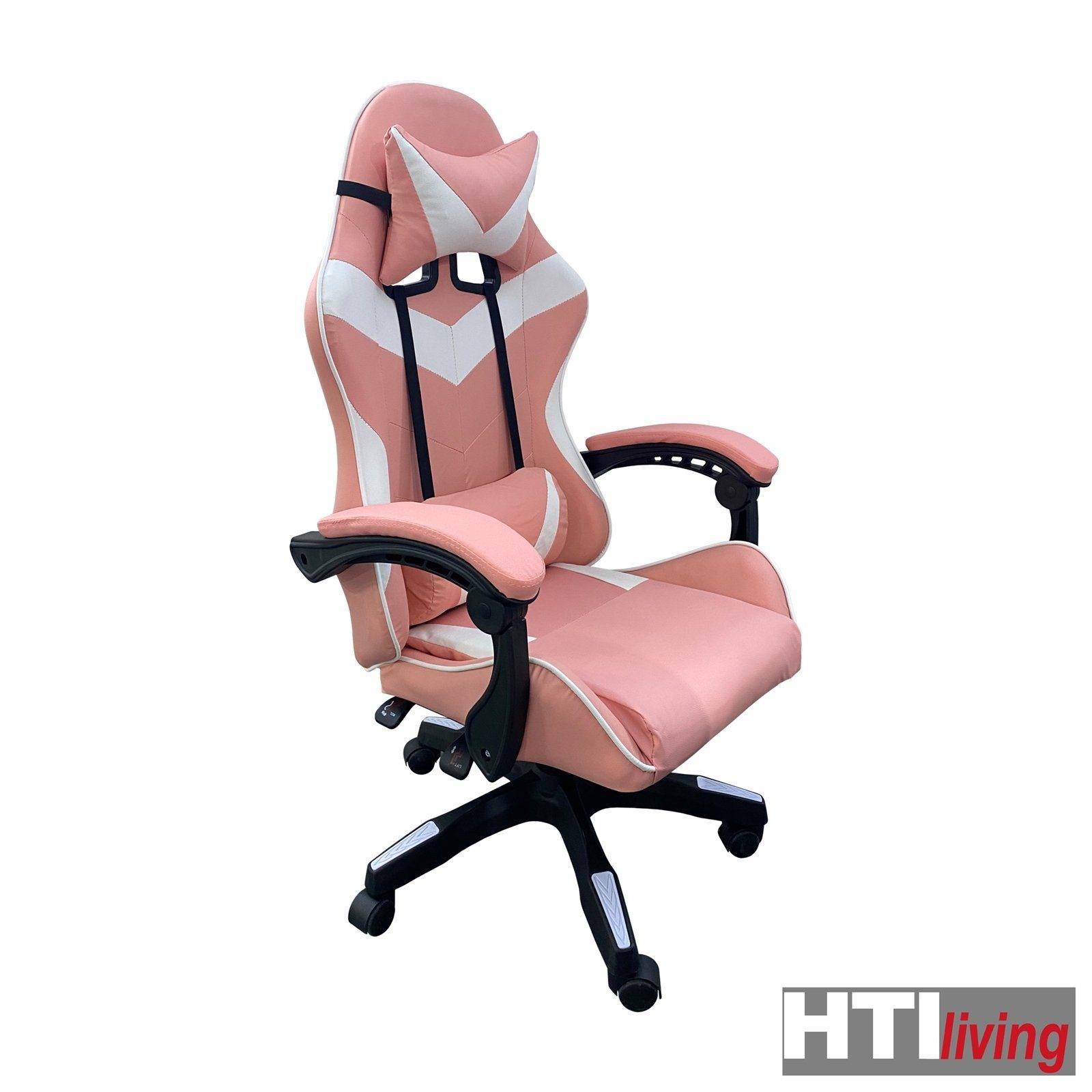 HTI-Living Schreibtischstuhl Schreibtischstuhl Krit Pink-Weiß (Stück, günstig online kaufen