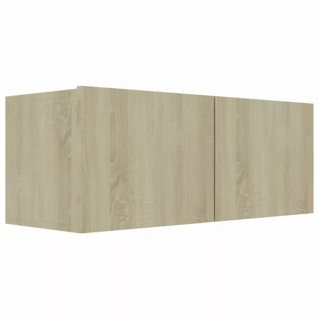 vidaXL TV-Schrank TV-Schrank Sonoma Eiche 80 x 30 x 30 cm Spanplatte Lowboa günstig online kaufen