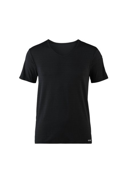 Bruno Banani T-Shirt Shirt Kurzarmshirt Check Line 2.0 mit V-Ausschnitt (1- günstig online kaufen