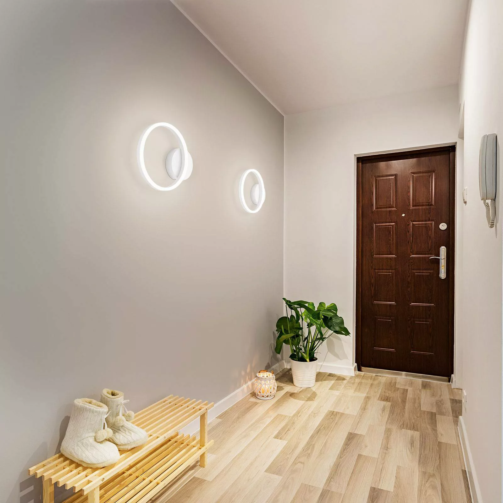 LED-Wandleuchte Giotto, einflammig, weiß günstig online kaufen