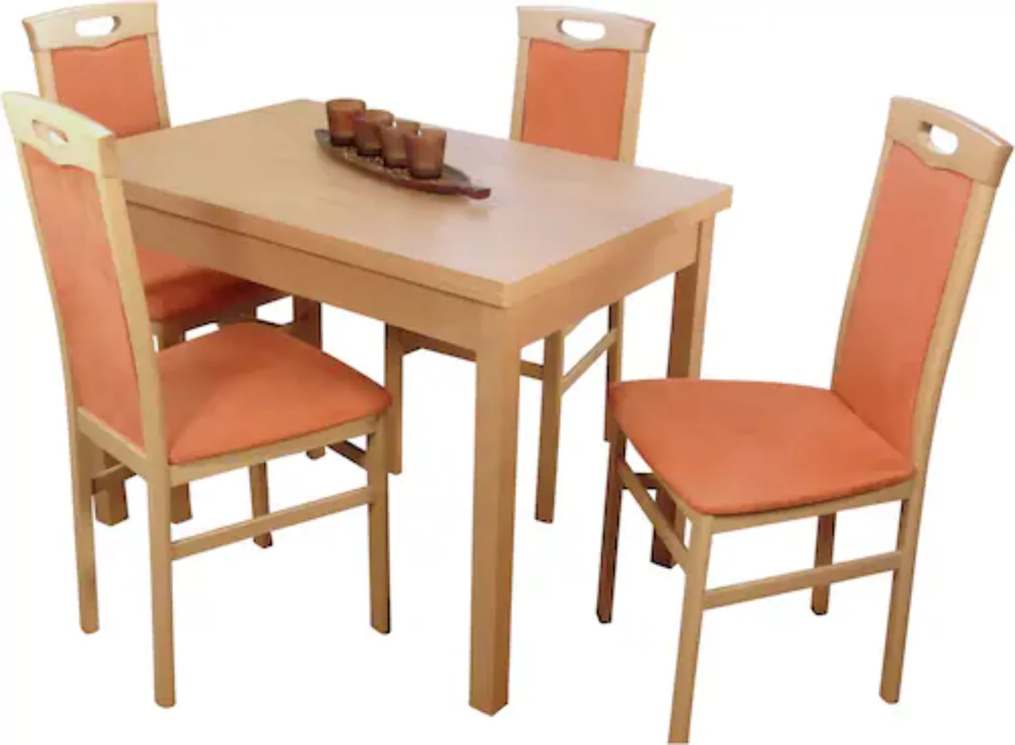 HOFMANN LIVING AND MORE Essgruppe »Anthony«, (Spar-Set, 5 tlg., 1 Tisch, 4 günstig online kaufen