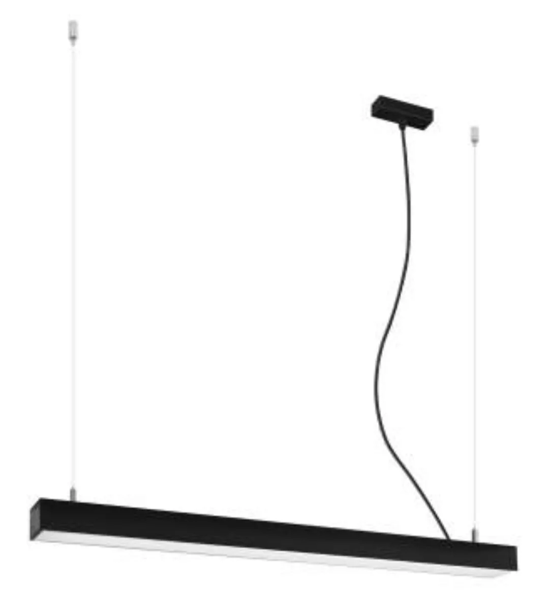 LED Hängelampe Esstisch 90 cm lang 4000 K Schwarz günstig online kaufen