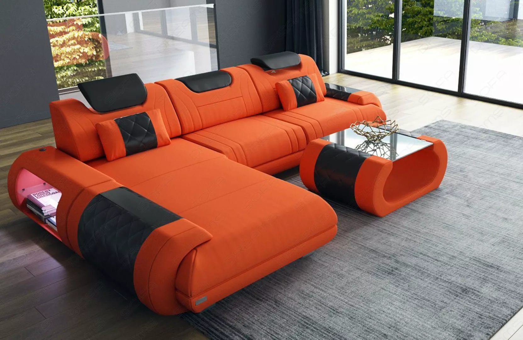 Sofa Dreams Ecksofa Polster Stoffsofa Rimini L Form M Mikrofaser Stoff Sofa günstig online kaufen