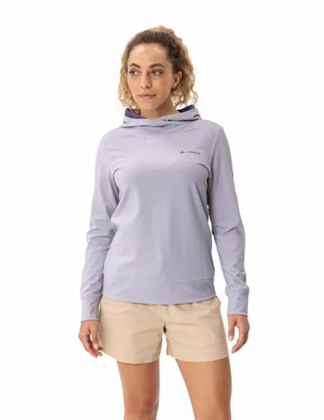 VAUDE Kapuzensweatshirt WOMEN'S TUENNO PULLOVER (1-tlg) Logoprägung auf dem günstig online kaufen