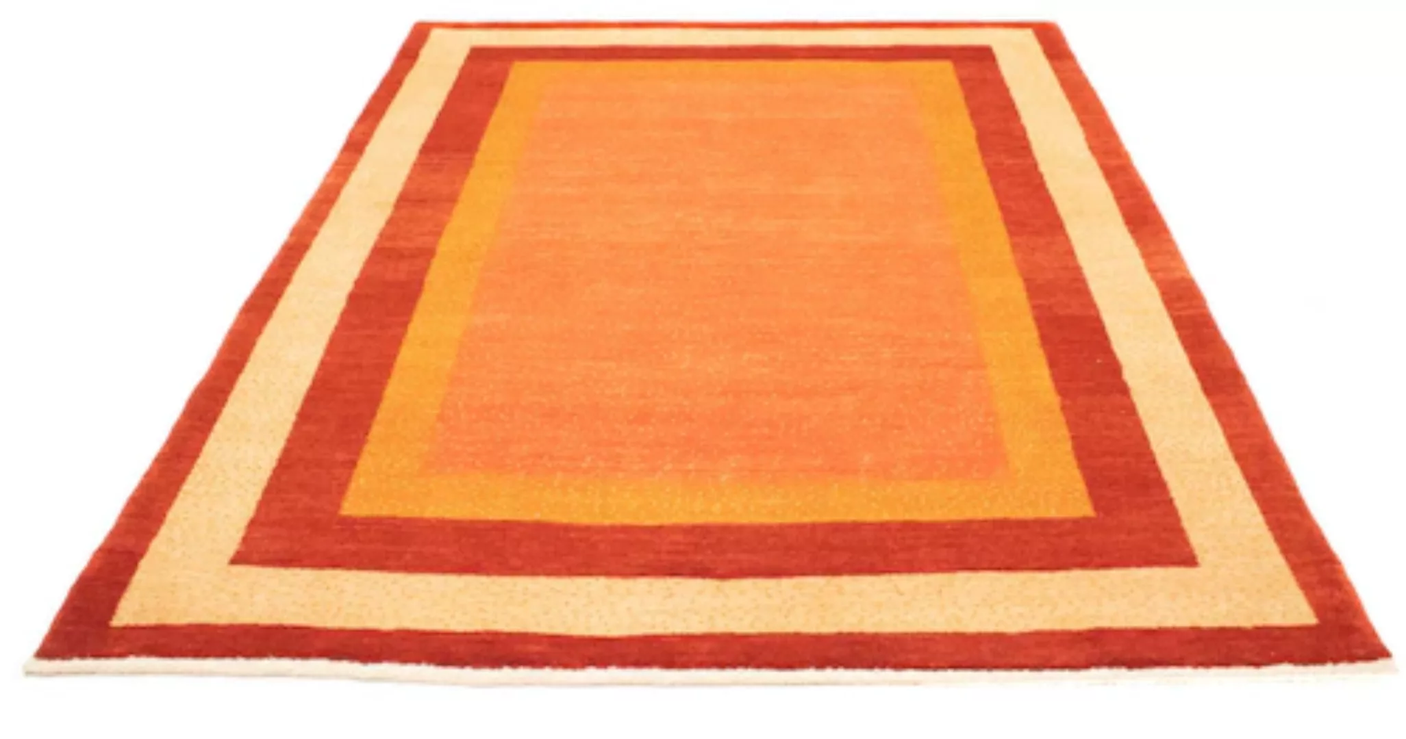 morgenland Wollteppich »Gabbeh Teppich handgeknüpft rost«, rechteckig, hand günstig online kaufen