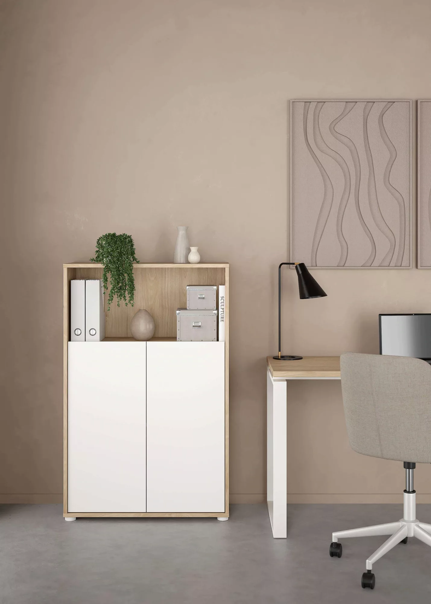 INOSIGN Kommode "Sign Sideboard mit Ablageregal für Akten, Bücher", mit 2 T günstig online kaufen