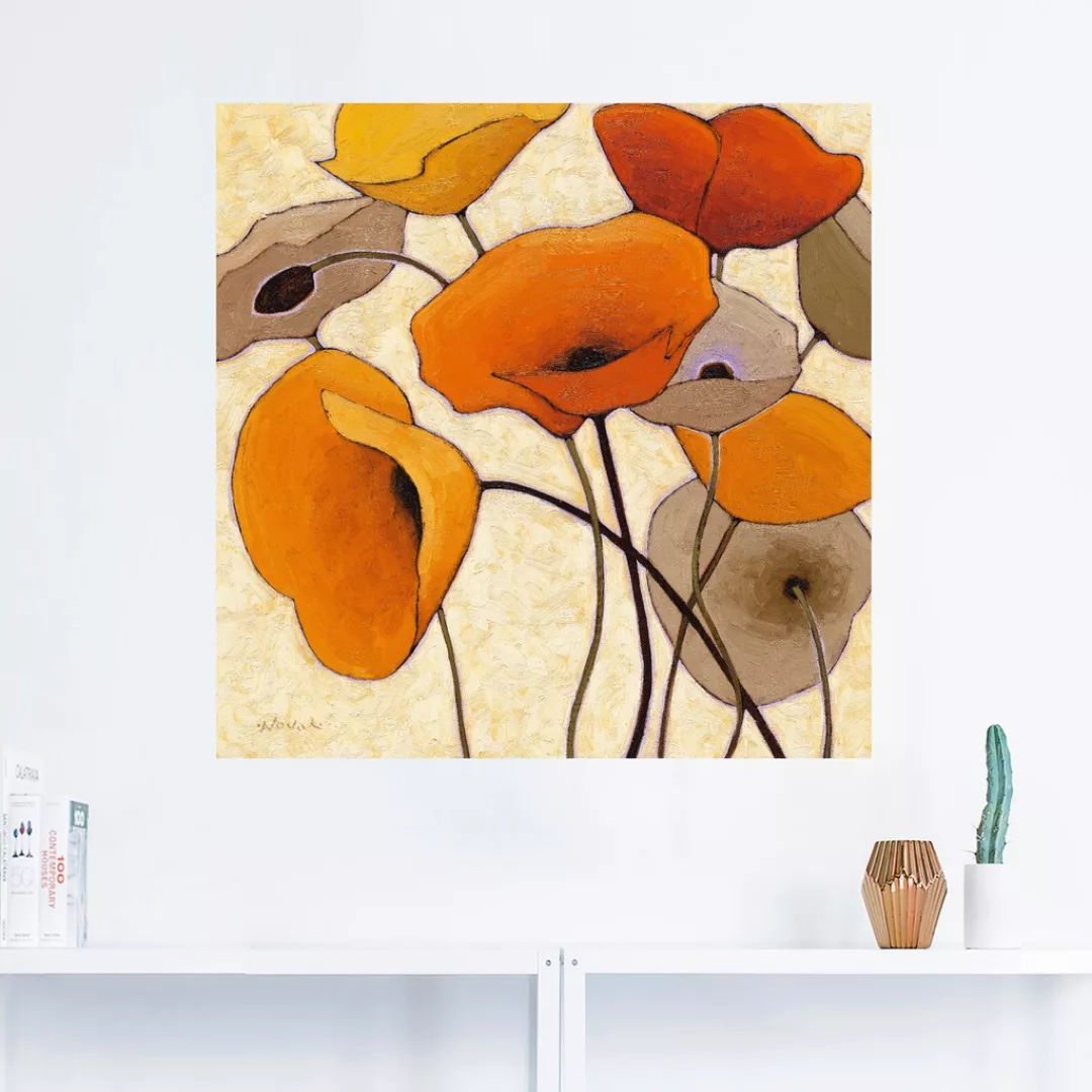 Artland Wandbild "Kürbismohn III", Blumen, (1 St.), als Leinwandbild, Wanda günstig online kaufen