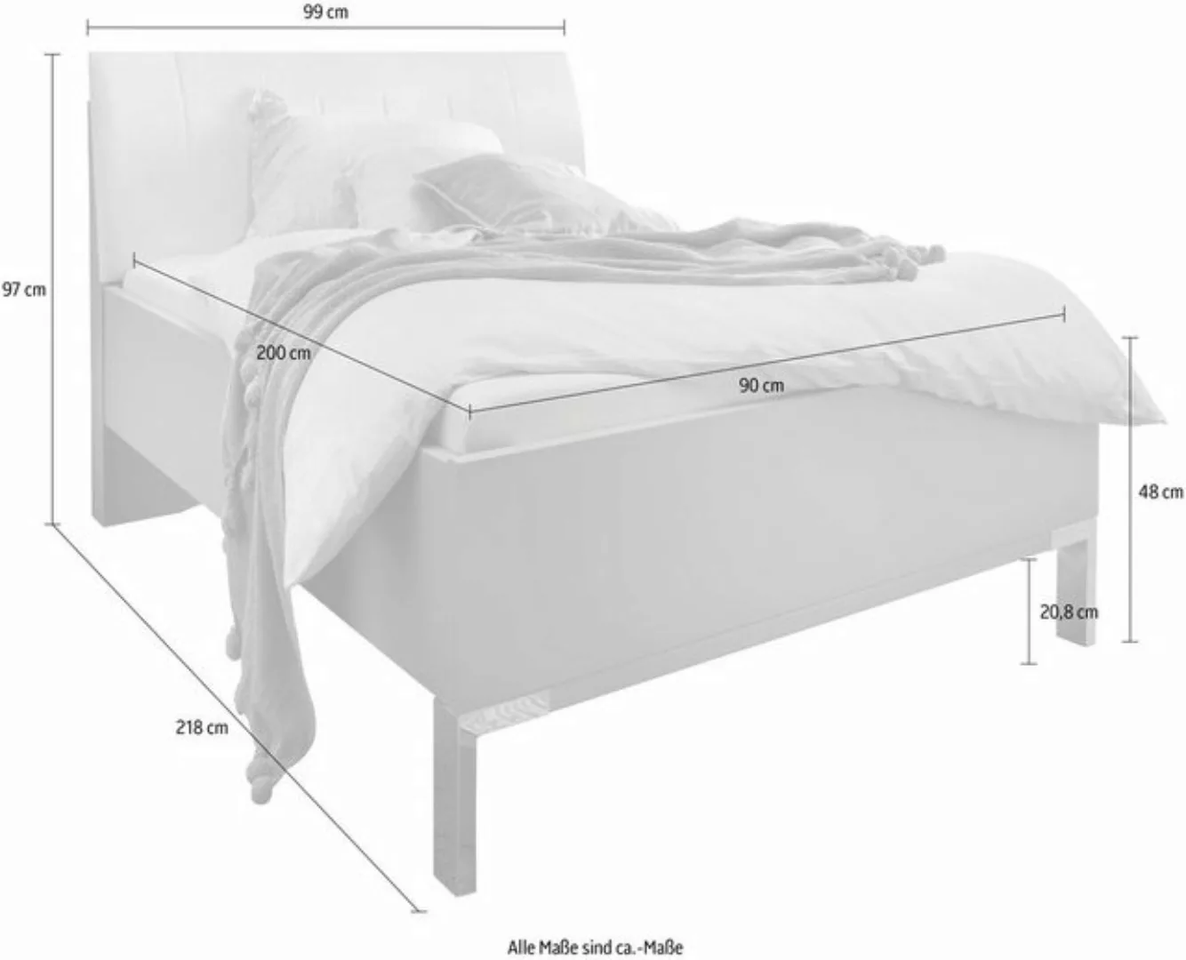 WIEMANN Futonbett "Monaco, erstklassige Qualität Made in Germany", mit komf günstig online kaufen