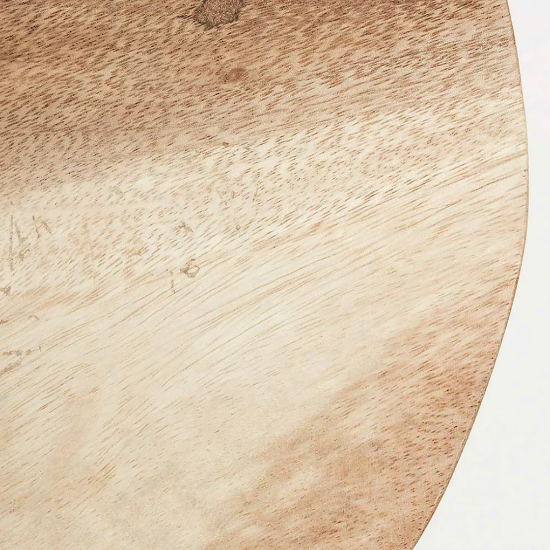 Holz Sitzhocker Set in Naturfarben und Weiß 44 cm hoch (2er Set) günstig online kaufen