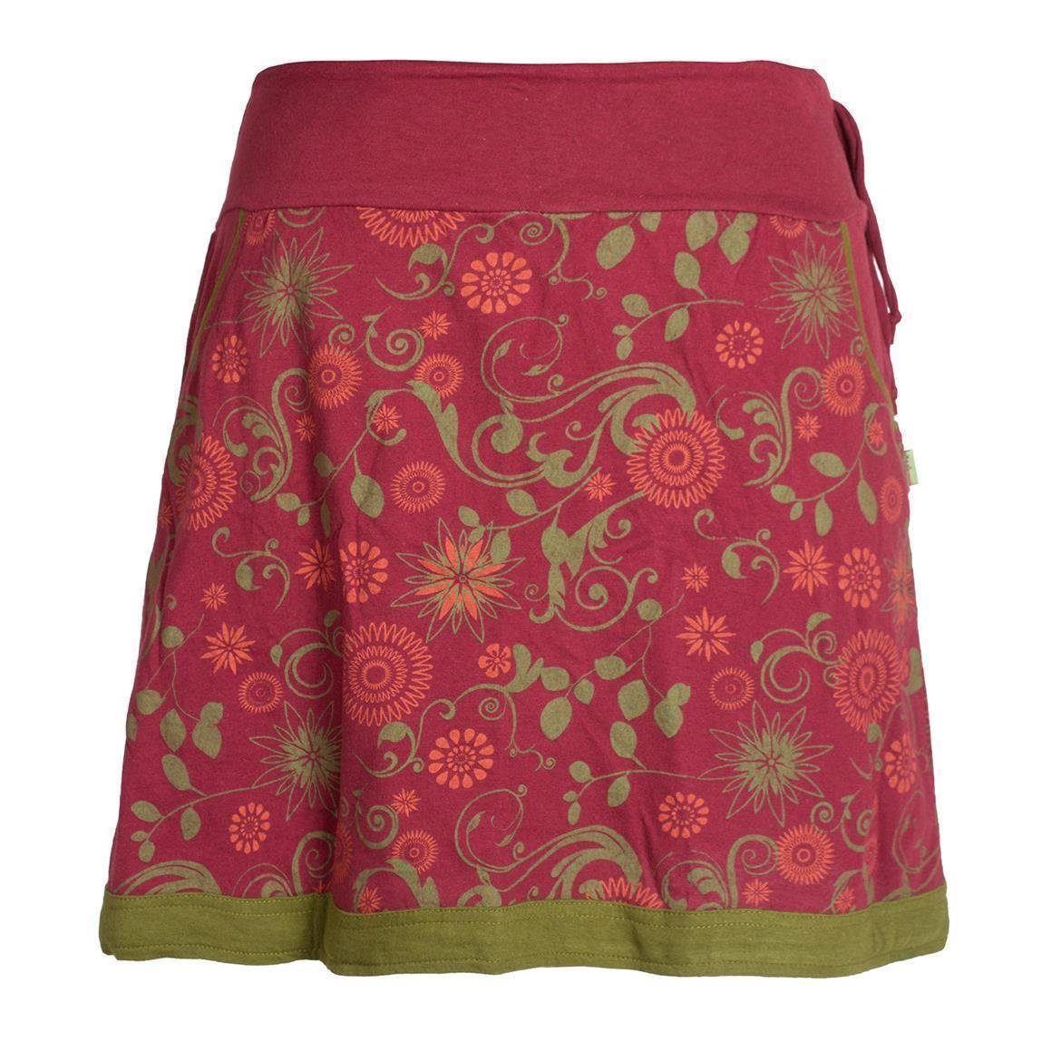 Vishes A-Linien-Rock Lagenlook Blumen-Rock mit Mandalas günstig online kaufen