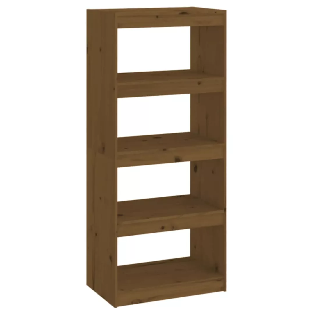 Vidaxl Bücherschrank/raumteiler Honigbraun 60x30x135,5 Cm Kiefernholz günstig online kaufen