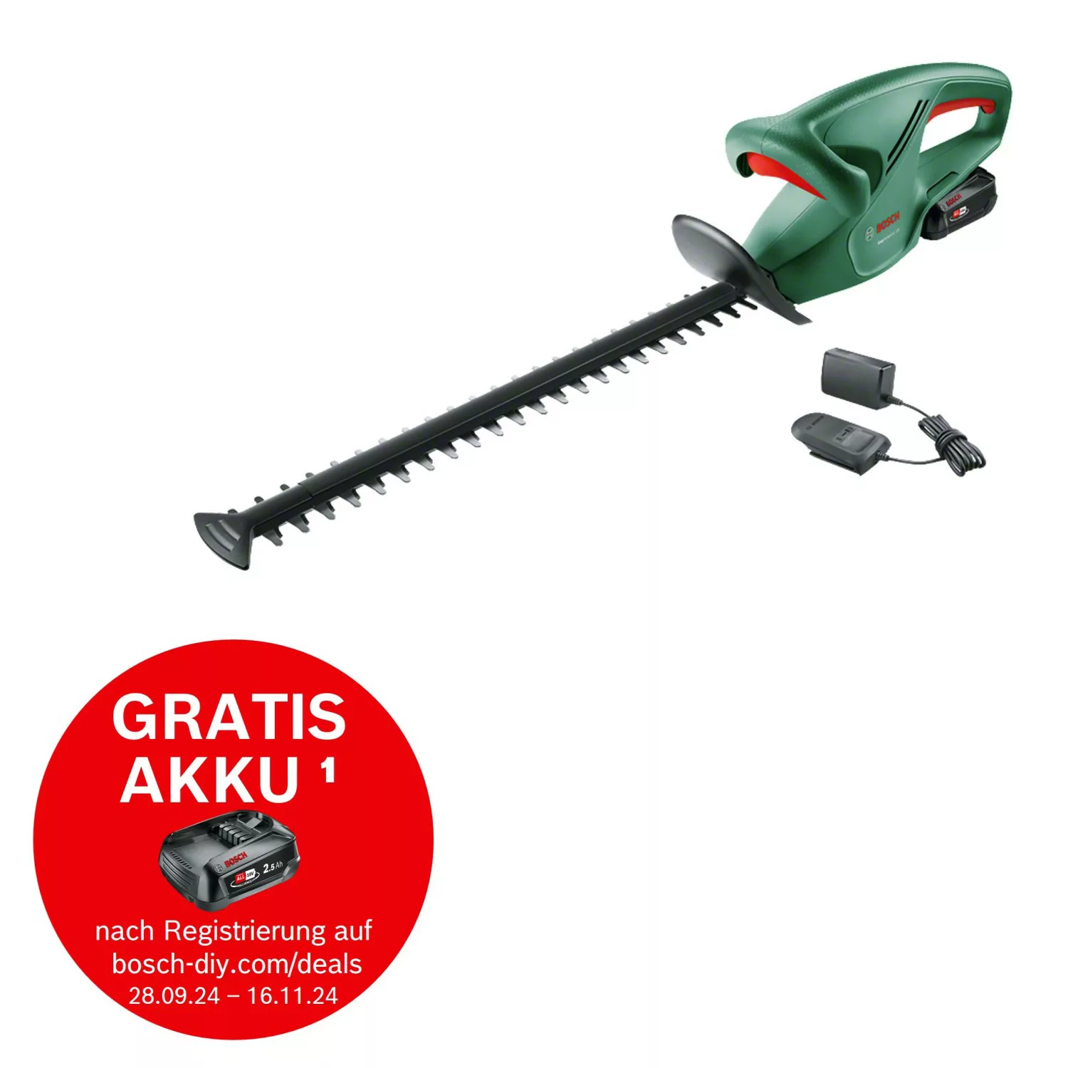 Bosch 18 V Akku-Heckenschere EasyHedgeCut 18-45 inkl. Akku & Ladegerät günstig online kaufen