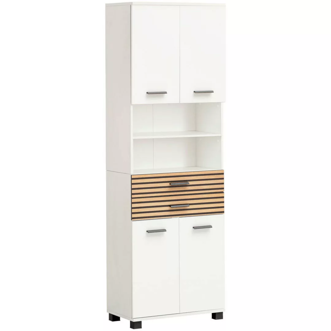 Hochschrank Katta weiß matt B/H/T: ca. 180,9x59,8x32,6 cm günstig online kaufen