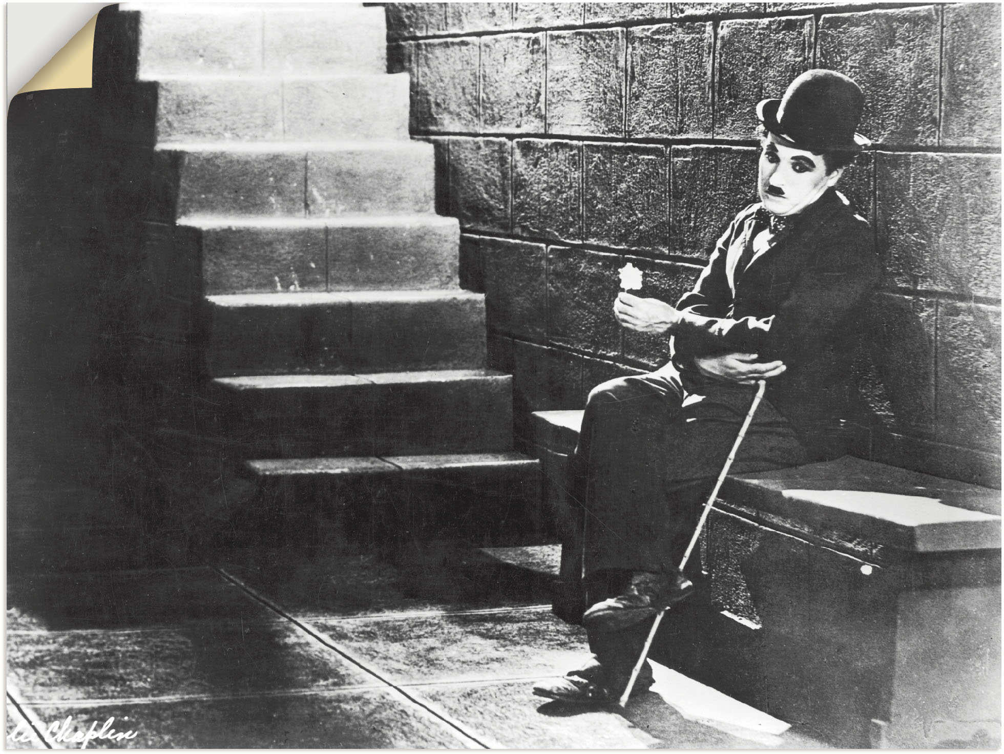Artland Wandbild »Charlie Chaplin - Lichter der Großstadt 1931«, Stars, (1 günstig online kaufen