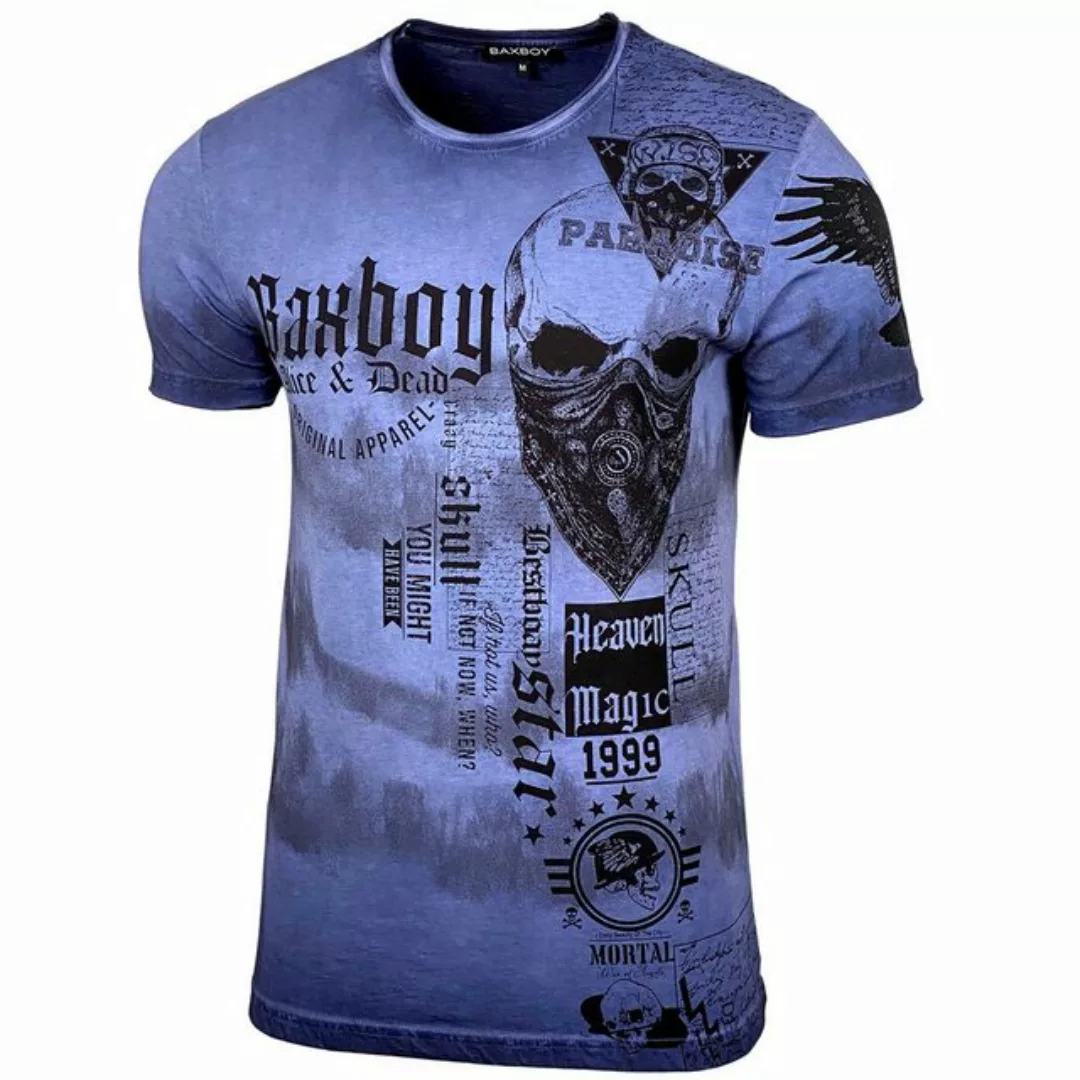 Baxboy T-Shirt Baxboy T-Shirt Rundhalsshirt mit Markenprint B-07 günstig online kaufen