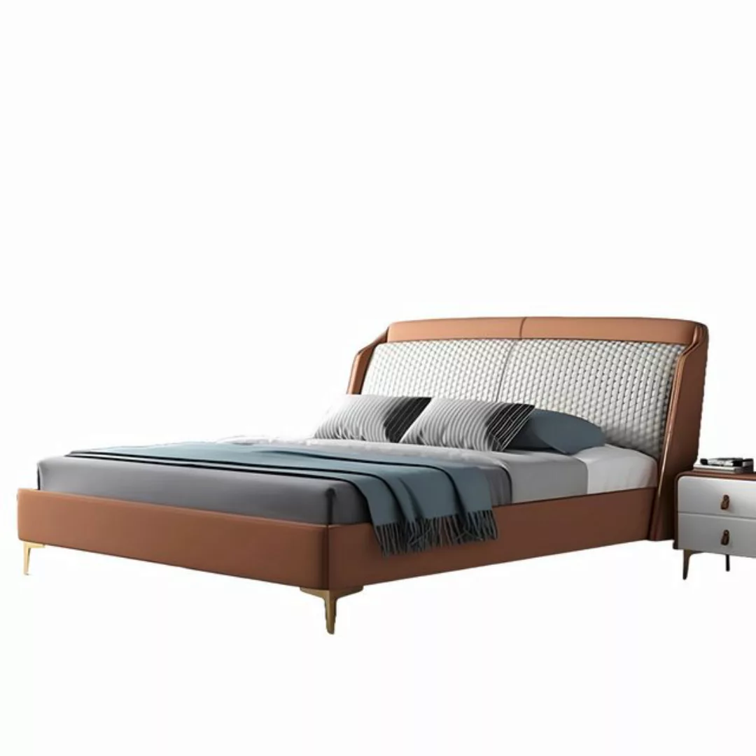 JVmoebel Bett Bett Polster Design Luxus Doppel Hotel Ehe Schlaf Zimmer Lede günstig online kaufen