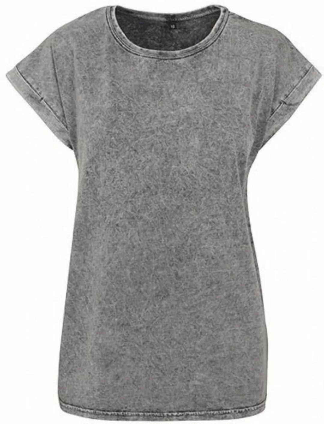 Build Your Brand Rundhalsshirt Damen Acid Washed Extended Shoulder Tee günstig online kaufen