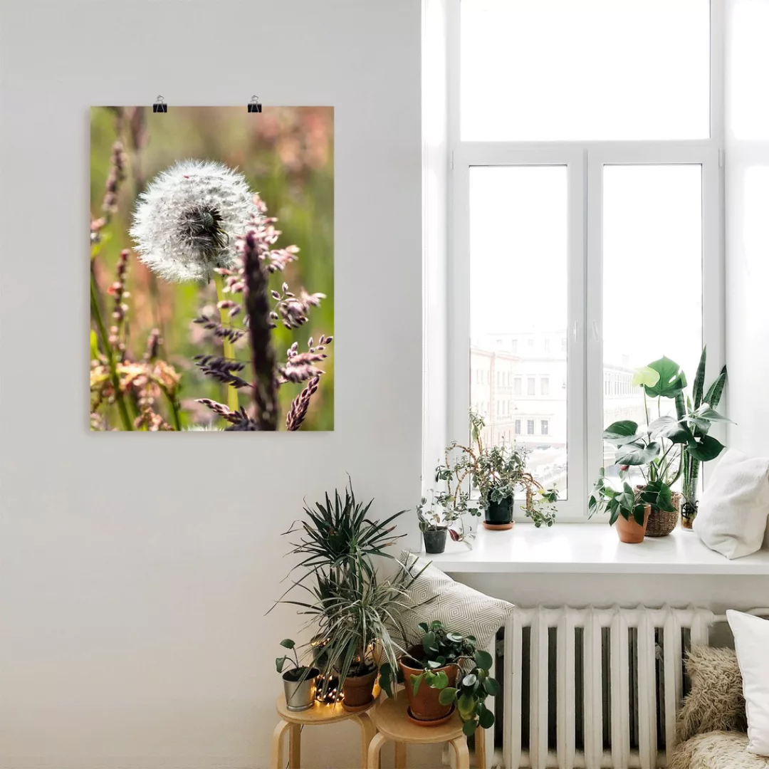Artland Wandbild "Pusteblume III", Blumen, (1 St.), als Leinwandbild, Poste günstig online kaufen