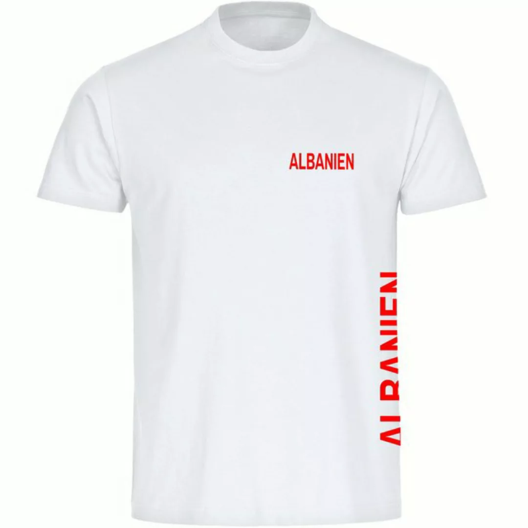 multifanshop T-Shirt Herren Albanien - Brust & Seite - Männer günstig online kaufen