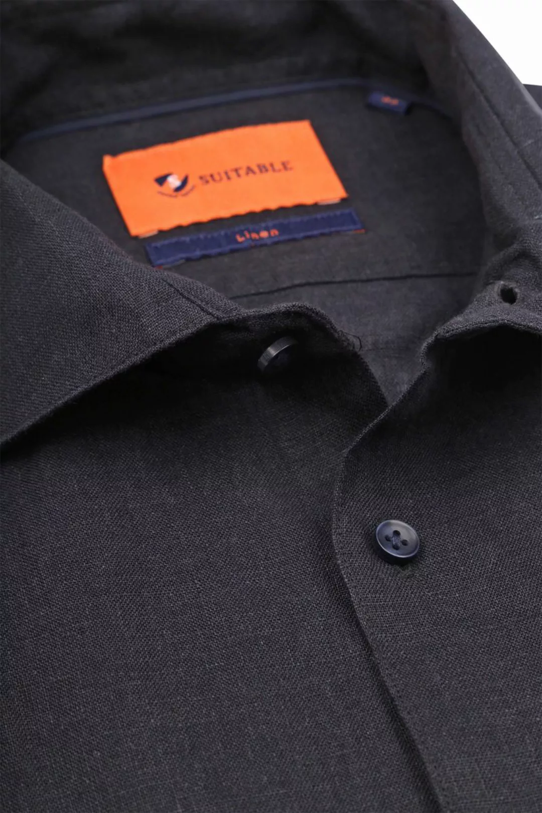 Suitable Hemd Leinen Navy - Größe 38 günstig online kaufen